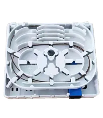 ABS Indoor 4Port Fiber Optic Termination Box with IP65 Protection Mini Optical Faceplate Wall Socket