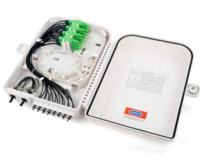 IP65 Protected Aluminum Alloy Cable Distribution Box with 24 Port Capacity for FTTx Networks