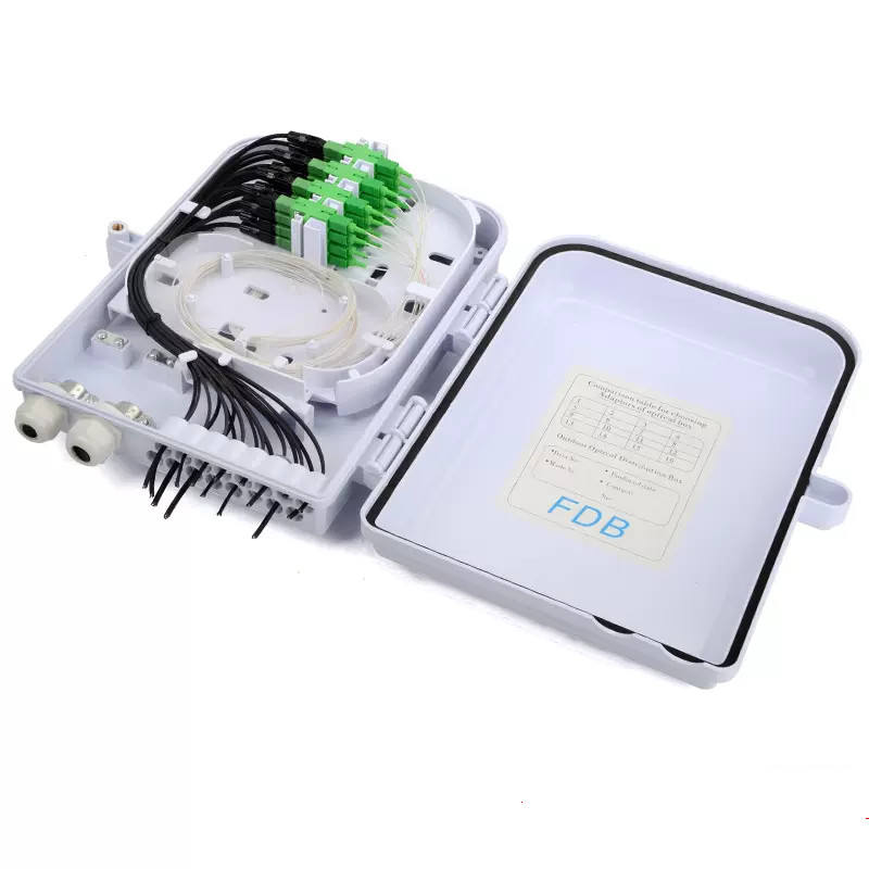 FDB 16 Core Fiber Optic Termination Box with IP65 Protection for FTTH Networks and Optical Distribution
