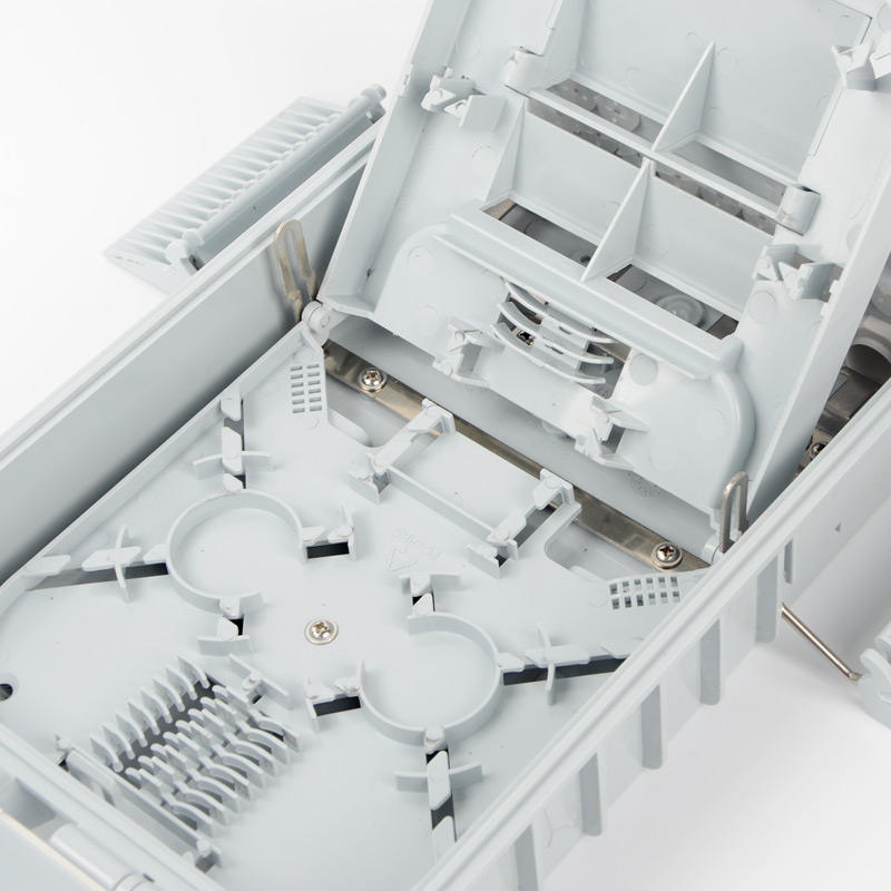 Outdoor Wall Fiber Optic Enclosure CAJA Box with IP65 Waterproof, 24 Fiber Capacity, and Key Lock Security