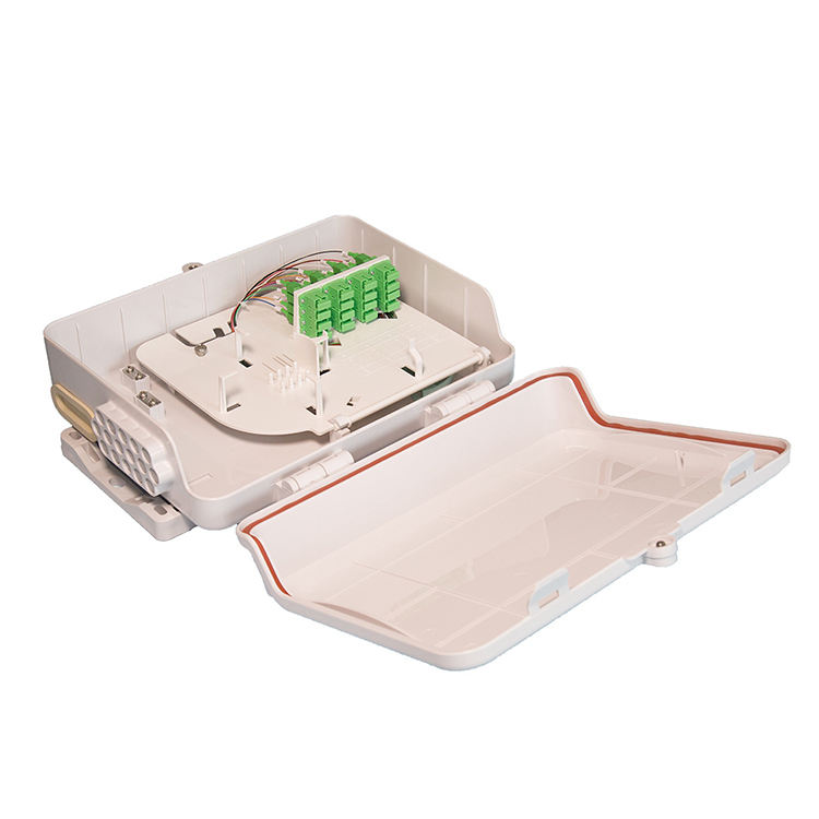 16cores+8 Splitter Wall-mounting Fiber Distribution Box with IP65 Protection for FTTH/FTTB/FTTX Networks