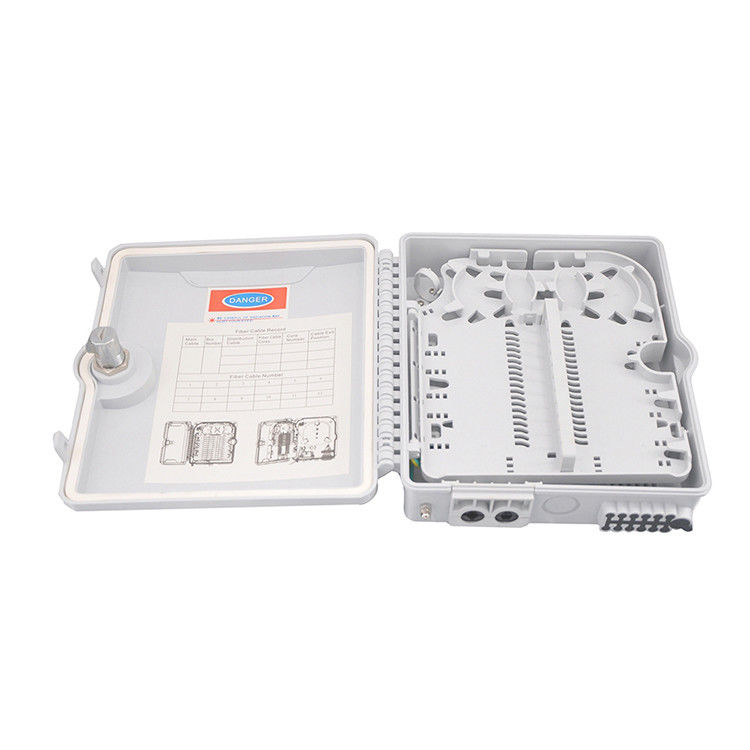 24 Fiber Ports IP65 ABS Plastic FTTH Box Wall-Mounted Fiber Optic Distribution Box for FTTH Networks