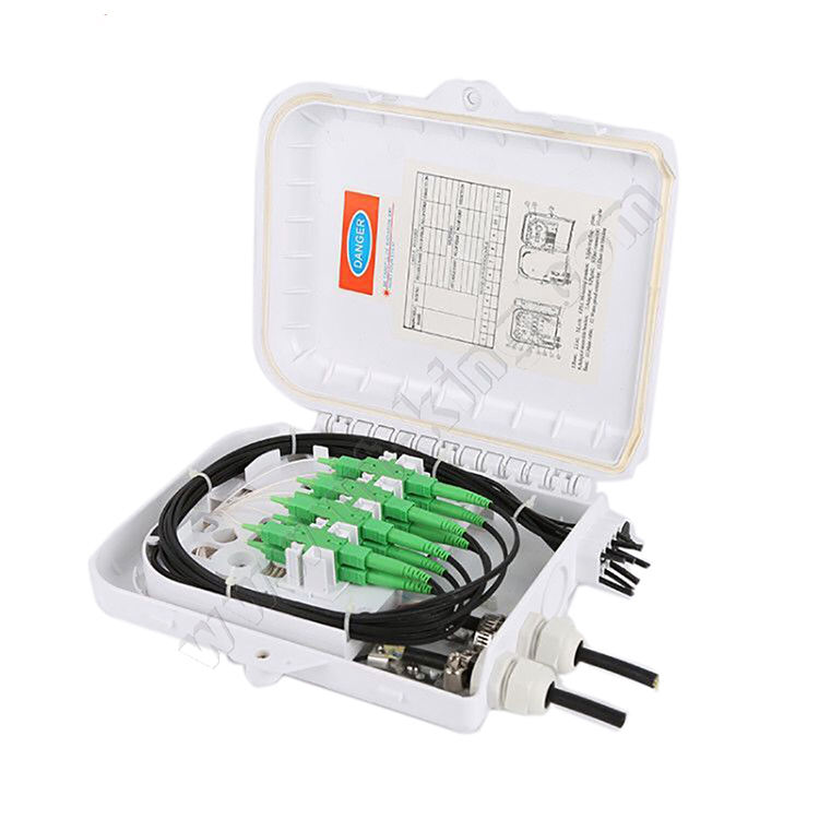 IP65 Waterproof and Dustproof Fiber Optic Distribution Box with Tool-Free Snap-Fit Design for Up to 24 Fibers
