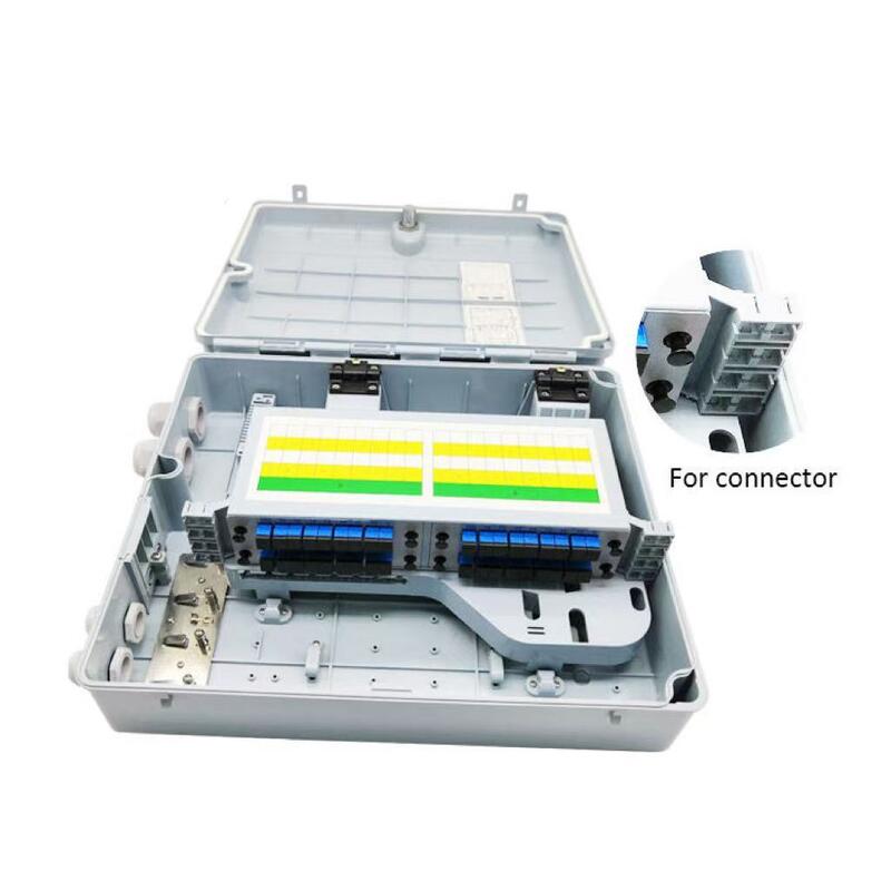 Outdoor IP65 Waterproof and Dustproof Fiber Optic Distribution Box Supports Up to 96 Fiber Cores Wall-Mounted or Pole-Mounted