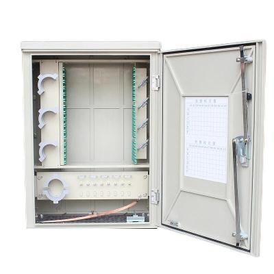 144 Core Outdoor Fiber Optic Distribution Cabinet FTTH Waterproof IP65 with SMC Material