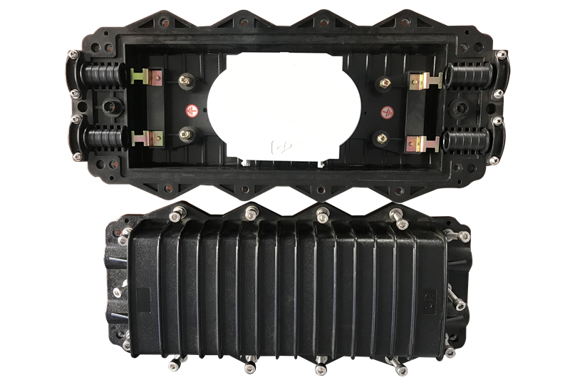 MDP-12-144A IP68 Horizontal Fiber Optic Splice Closure with 12 Port and 144 Fibers Capacity for Outdoor Use