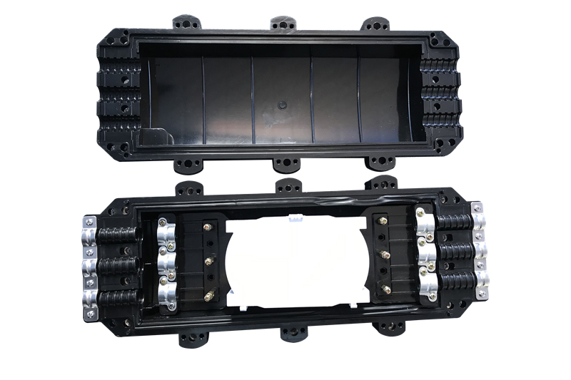 IP68 Protection Fiber Optic Splice Closure with 96 Fibers Capacity and UV Resistant Housing